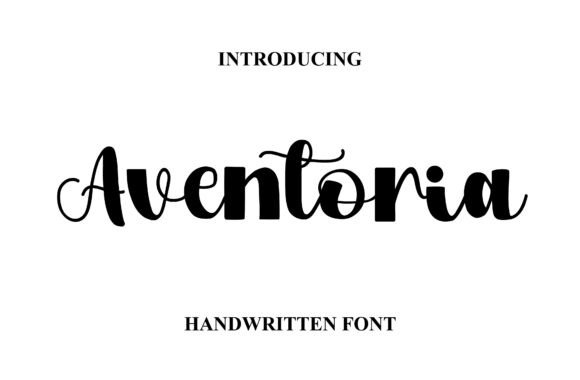 Aventoria: A Handwritten Script Typeface for Digital Designers