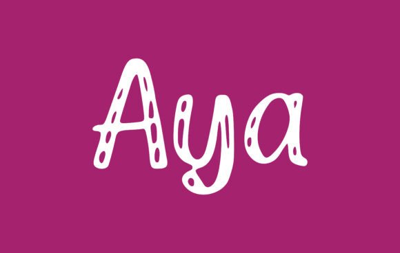 Aya Font: A Romantic Handwritten Typeface for Your Brand