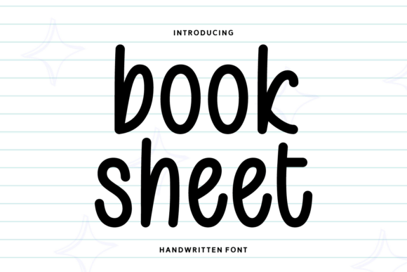 Book Sheet Handwritten: A Font That Builds Your Brand Identity