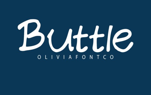 Buttle Font: A Romantic Handwritten Typeface for Creative Crafters
