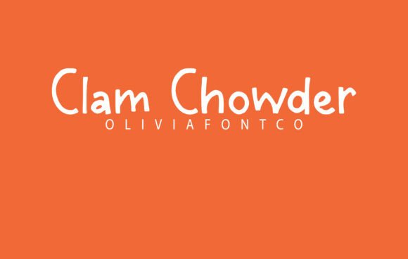 Clam Chowder Font: A Handwritten Typeface with Romantic Appeal