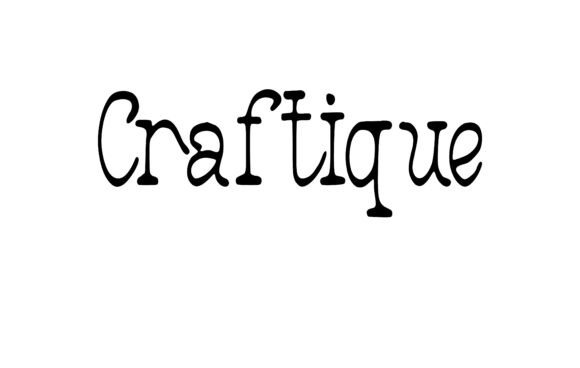Craftique: A Handwritten Font for Editorial Warmth