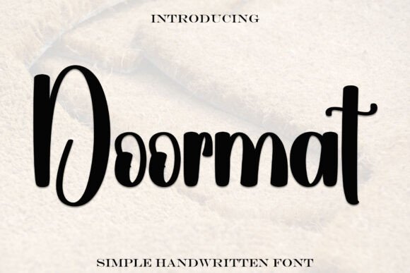 Doormat: A Handwritten Font for Editorial Charm