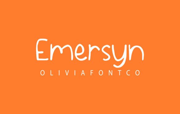 Emersyn Font: A Romantic Handwritten Typeface for Crafters