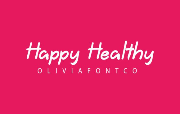 Happy Healthy Font: A Handwritten Typeface with Romantic Appeal for Branding