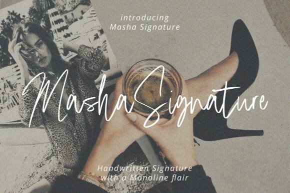 Masha Signature: A Script Font That Makes Your Small Business Look Polished