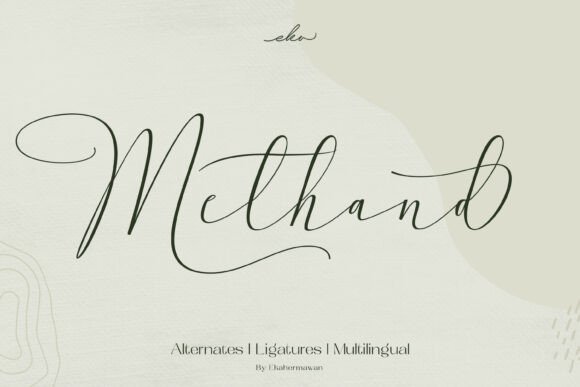 Methand: A Handwritten Font for Elegant Design