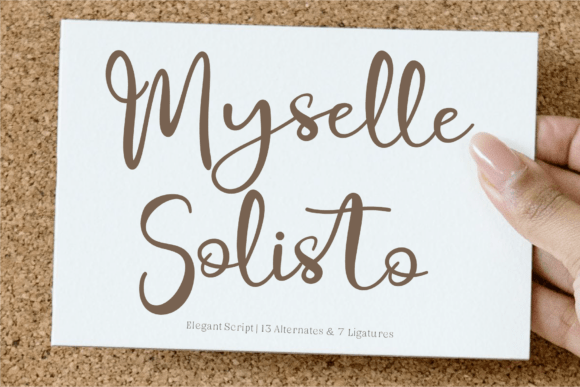 Myselle Solisto: Elegant Script Font