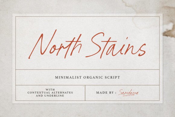 North Stains: Handwritten Script for Editorial Design