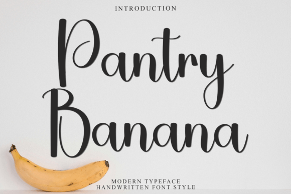 Pantry Banana: A Script Font That Elevates Web Design with Elegance