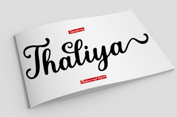 Thaliya: A Modern Script Typeface
