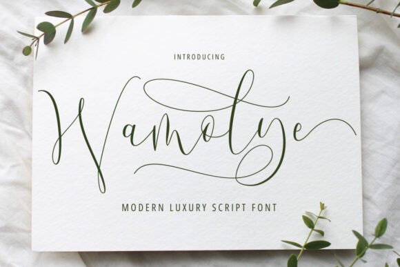Wamolye: A Luxurious Script Font for Business