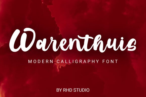 Warenthuis: A Calligraphy Font for Modern Brand Campaigns